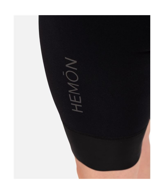 Culotte de Ciclismo Hemon Passo Corto -Negro Mujer