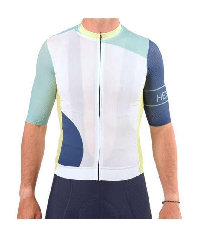Maillot de Ciclismo Hemon Prestiggio M/C Blanco Hombre