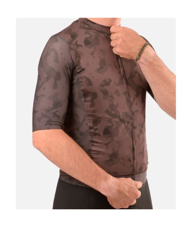 Maillot de Ciclismo Hemon Prestiggio M/C Marrón...