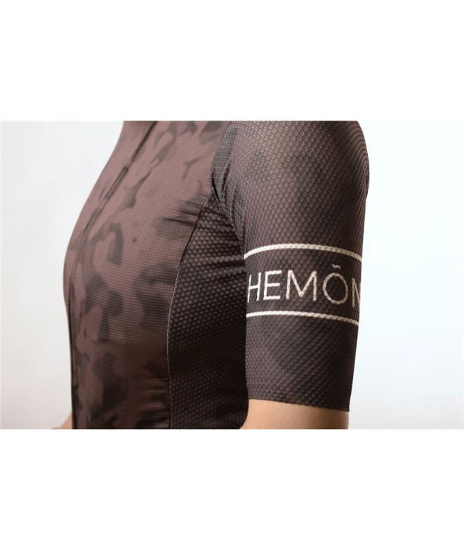 Maillot de Cyclisme Hemon Prestiggio M/C Marron...