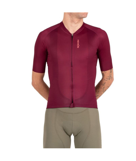 Ciclismo Camisola Hemon Pro Gaia M/C Bordeaux Homem