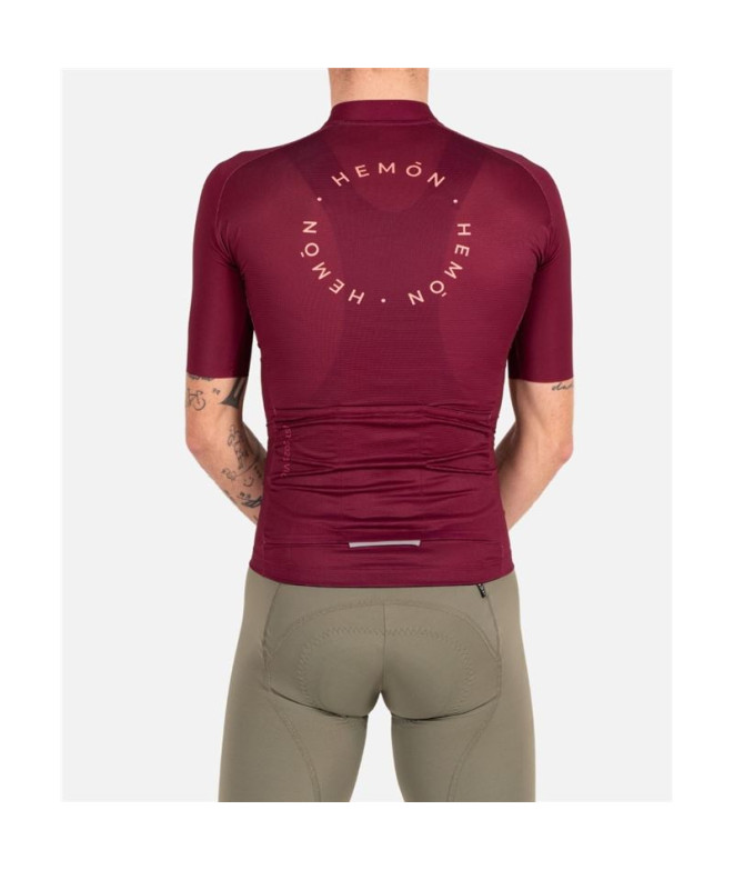 Ciclismo Camisola Hemon Pro Gaia M/C Bordeaux...