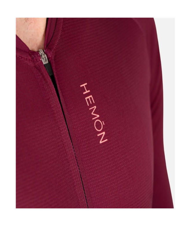 Ciclismo Camisola Hemon Pro Gaia M/C Bordeaux...