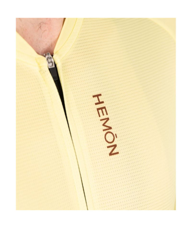 Ciclismo Camisola Hemon Pro Gaia M/C Amarela Homem