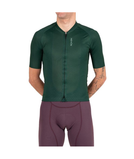 Maillot de Ciclismo Hemon Pro Gaia M/C Verde Hombre
