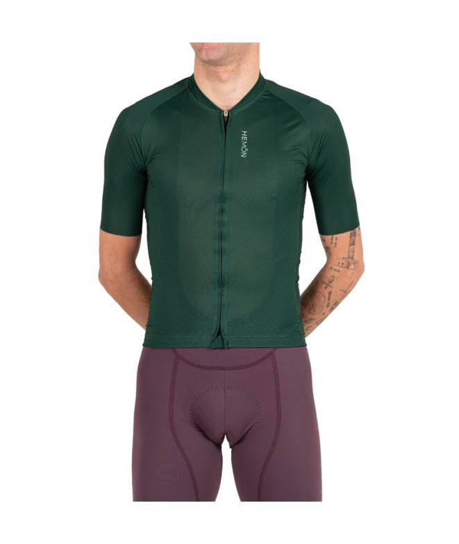 Ciclismo Camisola Hemon Pro Gaia M/C Verde Homem