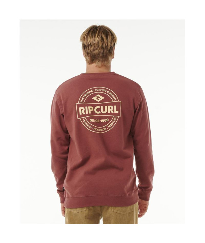 Sudadera Rip Curl Stapler Crew Hombre Apple...