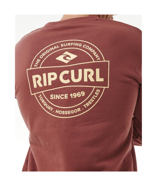 Sudadera Rip Curl Stapler Crew Hombre Apple...
