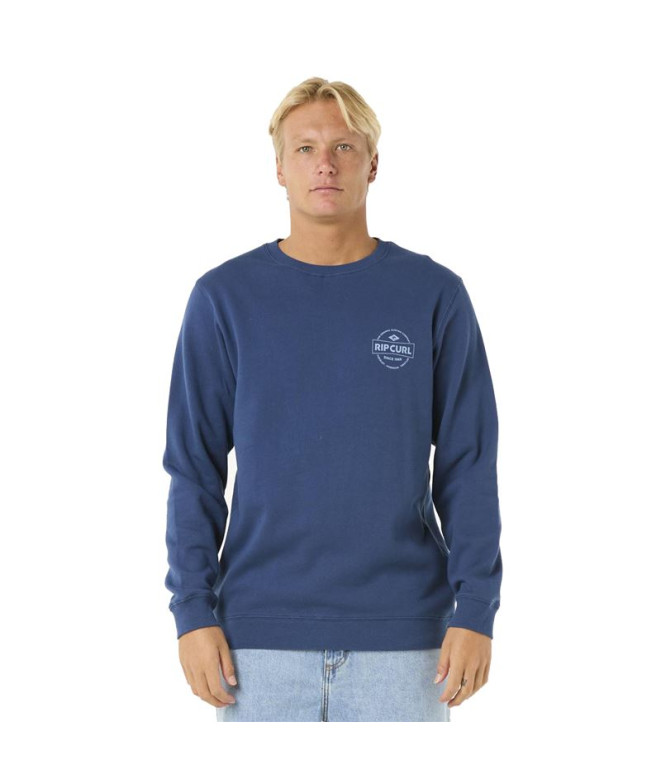 Moletom Rip Curl Homem Agrafador de tecido azul