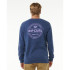 Moletom Rip Curl Stapler Crew Homem Azul