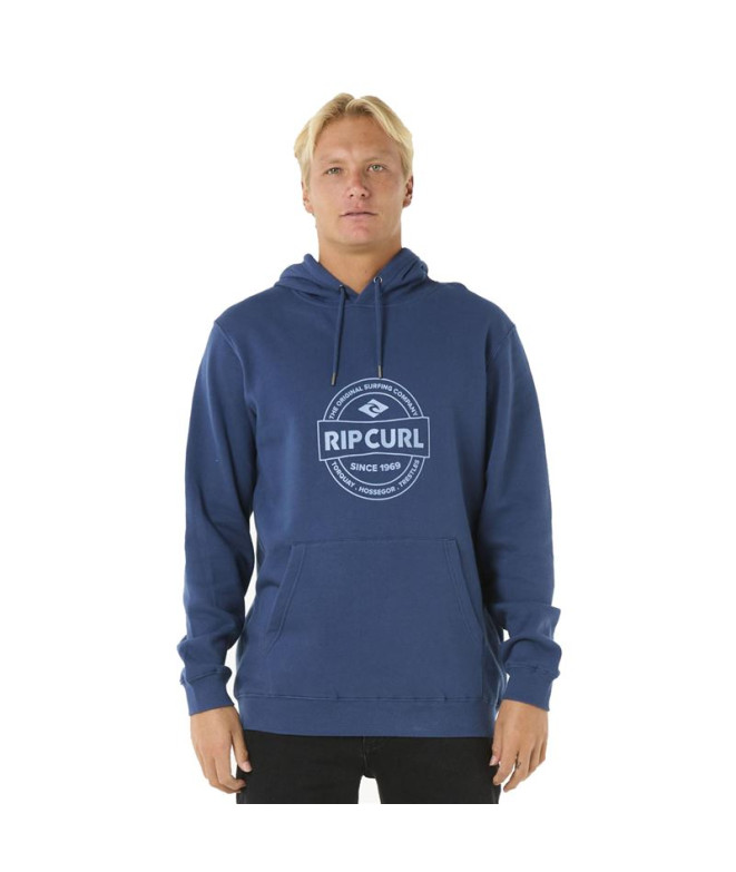 Moletom Rip Curl Homem Capuz agrafador Azul