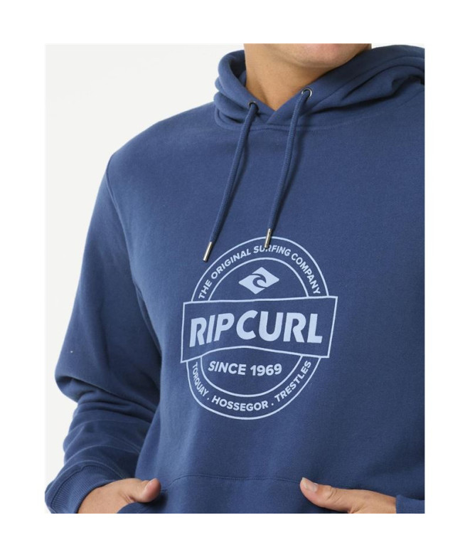 Sweat Rip Curl Stapler Hood Homme Bleu