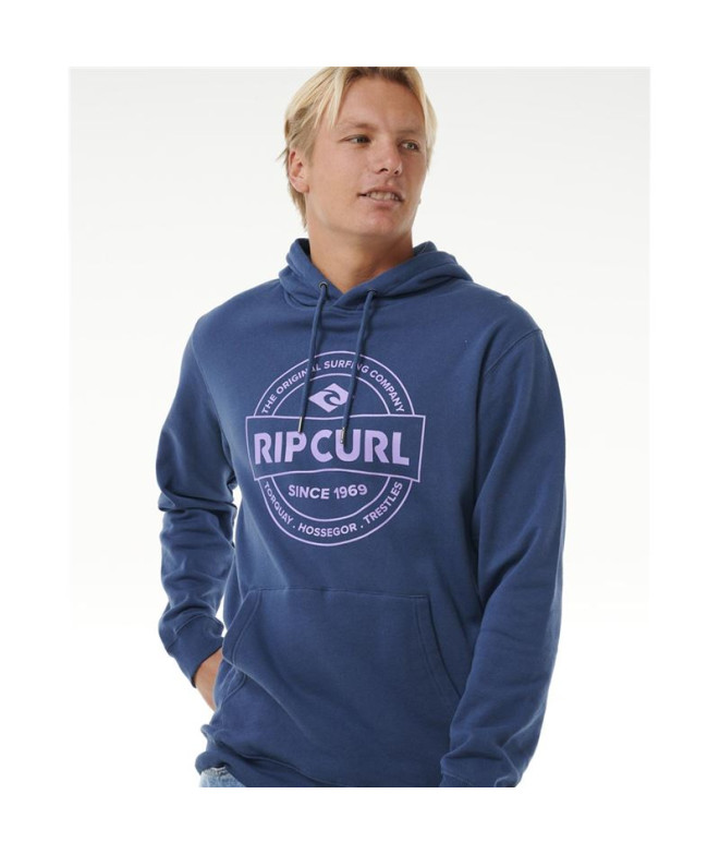 Sweat Rip Curl Stapler Hood Homme Bleu