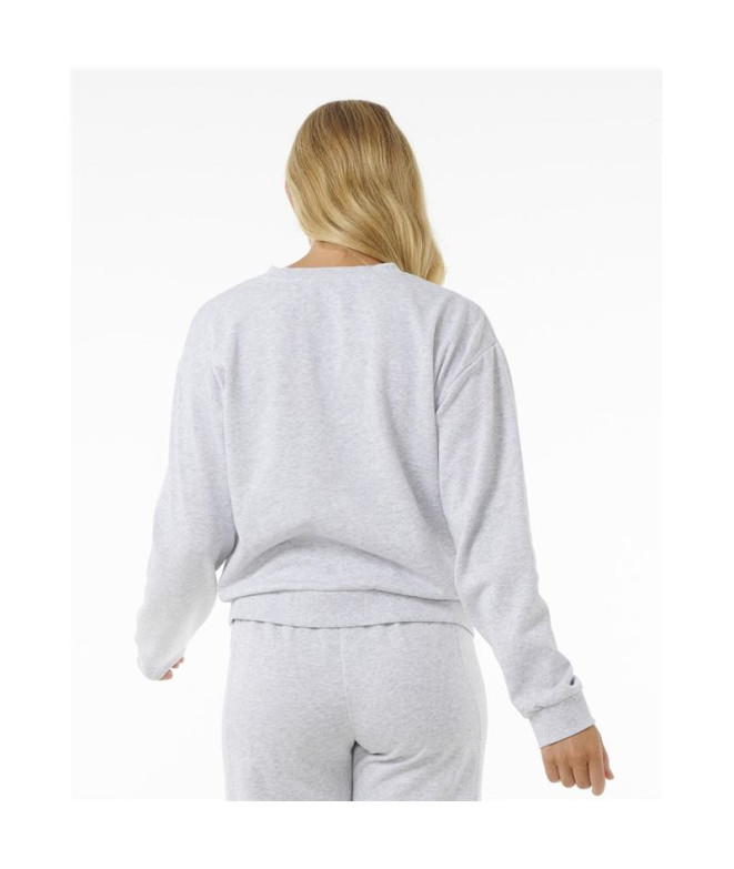 Sweat Rip Curl Surf Femme Crew High Tide gris