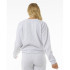 Moletom Rip Curl Surfar Mulher Creme High Tide Cinzento