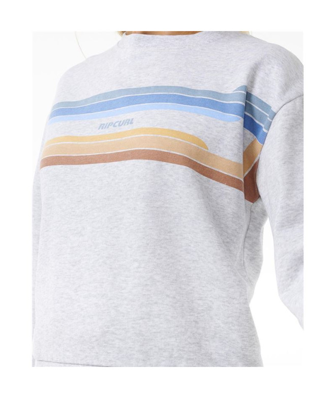 Moletom Rip Curl Surfar Mulher Creme High Tide...
