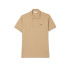 Polo Lacoste Camisa de noite Col Bord-Cotes Bege