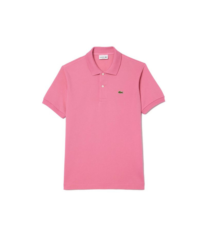 Polo Lacoste Camisa de noite Col Bord-Cotes Rosa