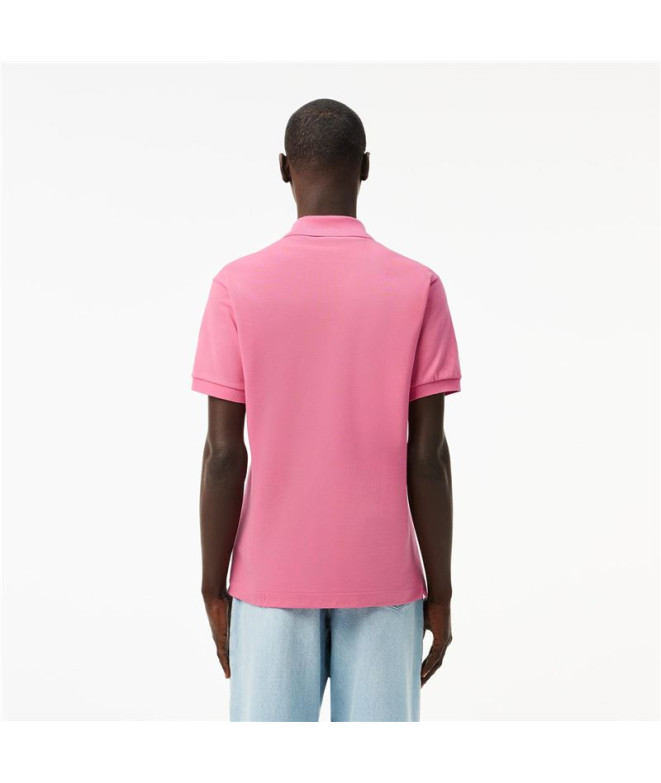 Polo Lacoste Camisa de noite Col Bord-Cotes Rosa