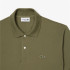 Polo Lacoste Chemise Col Bord-Cotes Verde