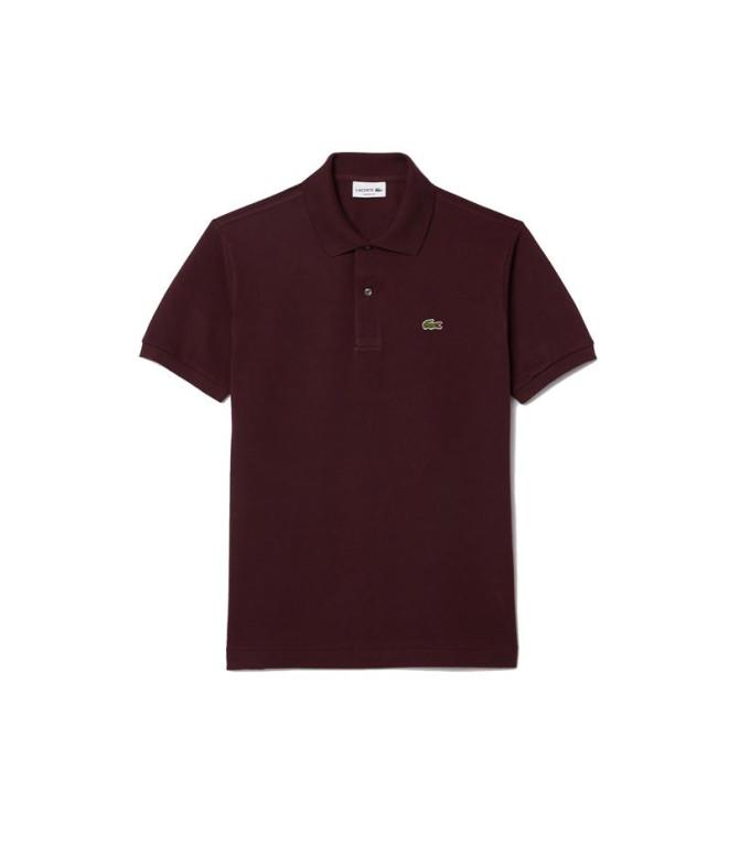 Polo Lacoste Camisa de noite Col Bord-Cotes Bordeaux