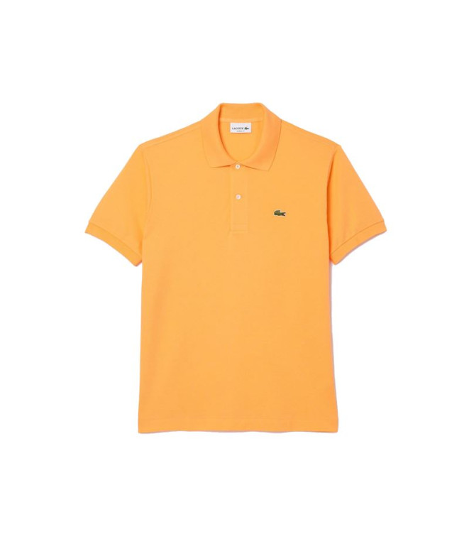 Polo Lacoste Camisa de noite Col Bord-Cotes Laranja