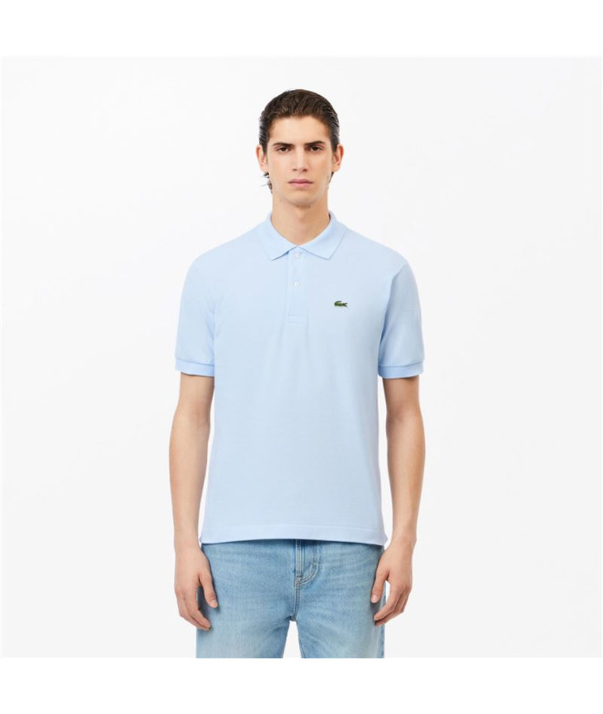 Polo Lacoste Chemise Col Bord-Cotes Azul