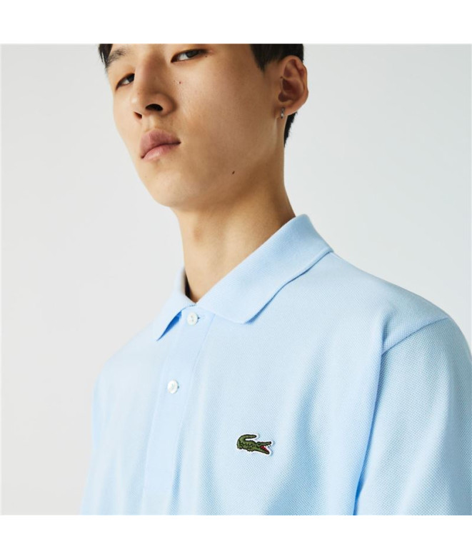 Polo Lacoste Chemise Col Bord-Cotes Azul