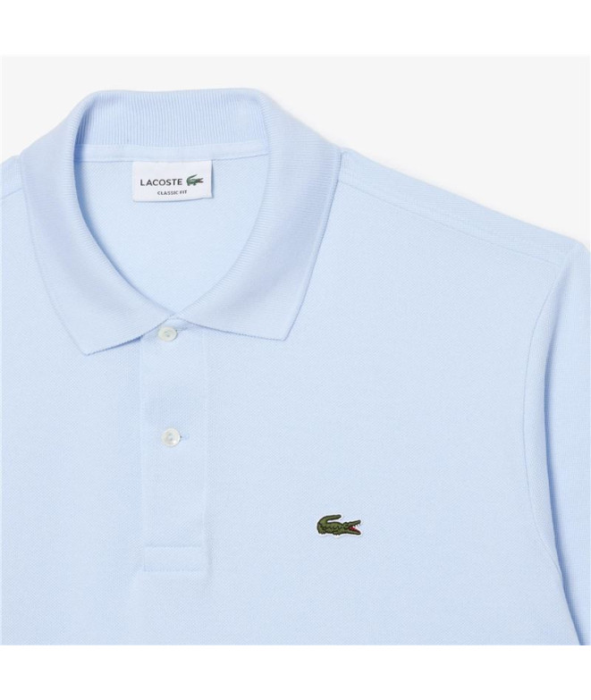 Polo Lacoste Chemise Col Bord-Cotes Azul