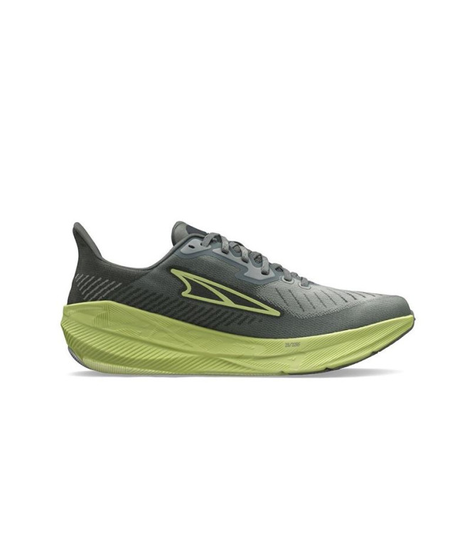 Chaussures Running Altra de l'expérience Flux gris/vert Homme