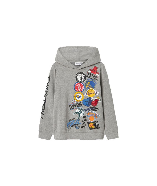 Sweat name it mjusty Nba Wh Unb Ous Grey Melange Enfant