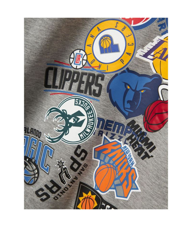 Moletom name it mjusty Nba Wh Unb Ous Cinzento...