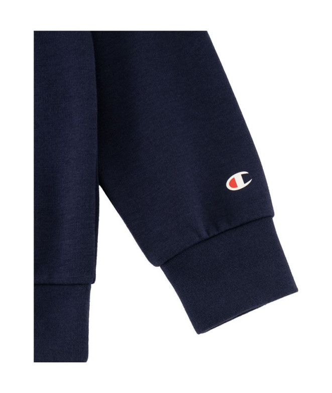 Sweat Champion Homme Sweat à col roulé bleu