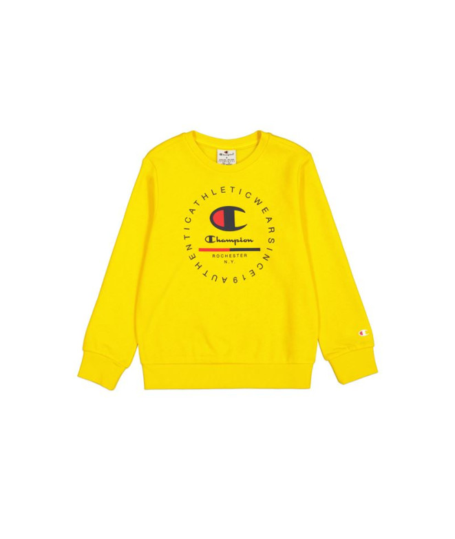 Sudadera Champion Crewneck Sweatshirt Hombre Amarillo