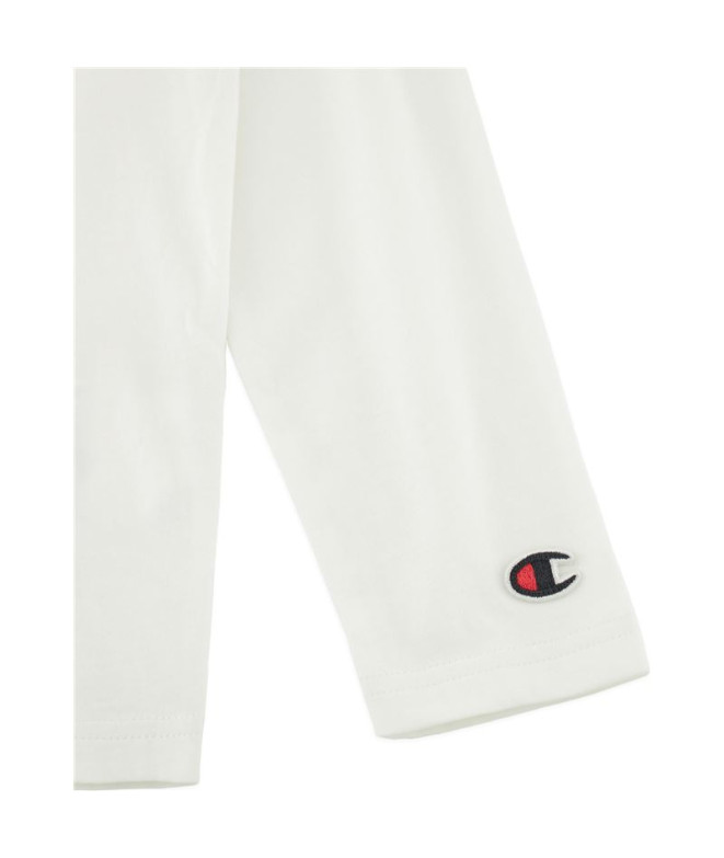 Camiseta Champion Crewneck T-Shirt Niño Blanco