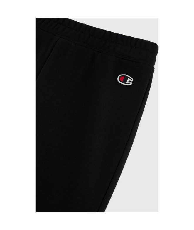 Pantalones Champion Rib Cuff Infantil Negro