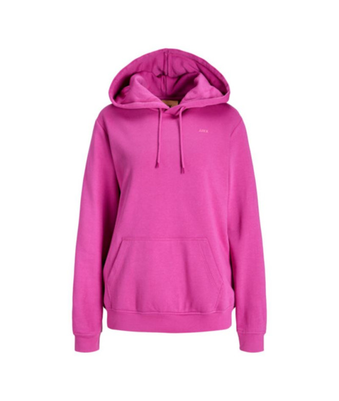 Sweat Jack and Jones abbie Rlx Chaque Fuchsia Rouge Femme