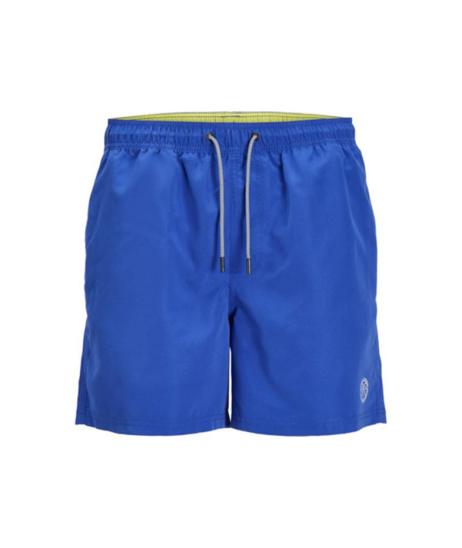 Calça Jack and Jones stfiji swim Solid Ly Bluing Homem