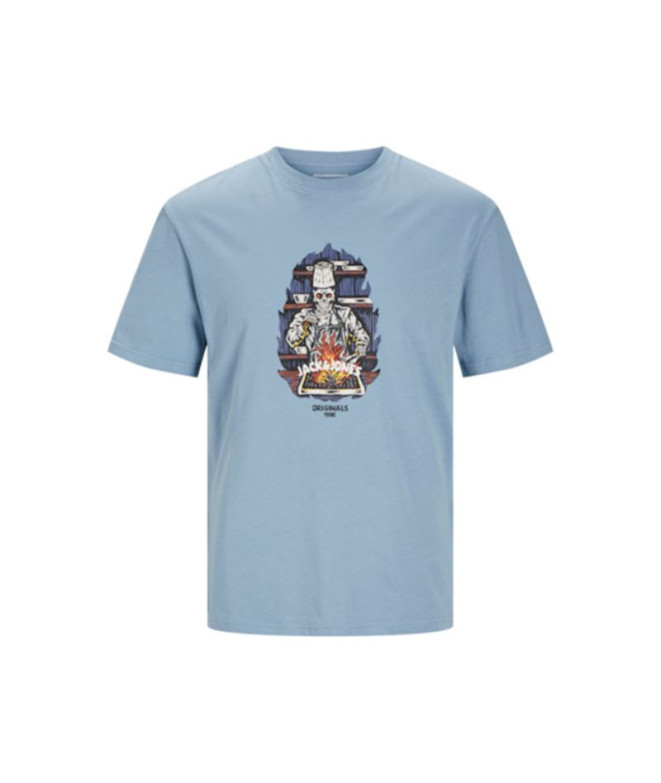 Camiseta Jack and Jones rseven Skull Crew Mountain Spring Hombre