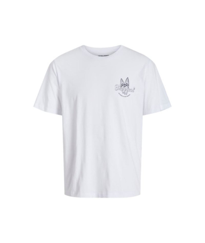 Camiseta Jack and Jones Jjricky Crew Neck White Hombre