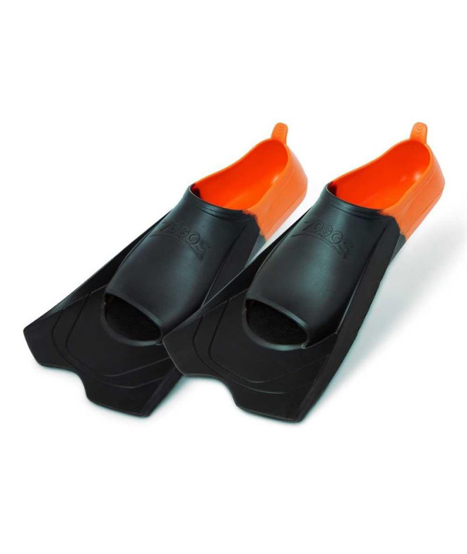 Aletas de Natación Zoggs Short Blade Eco Negro/Naranja