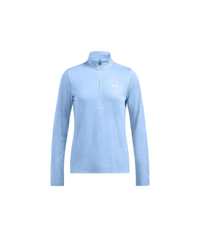 Sudadera de Fitness Under Armour Tech 1/2 Zip- Twist Mujer Azul