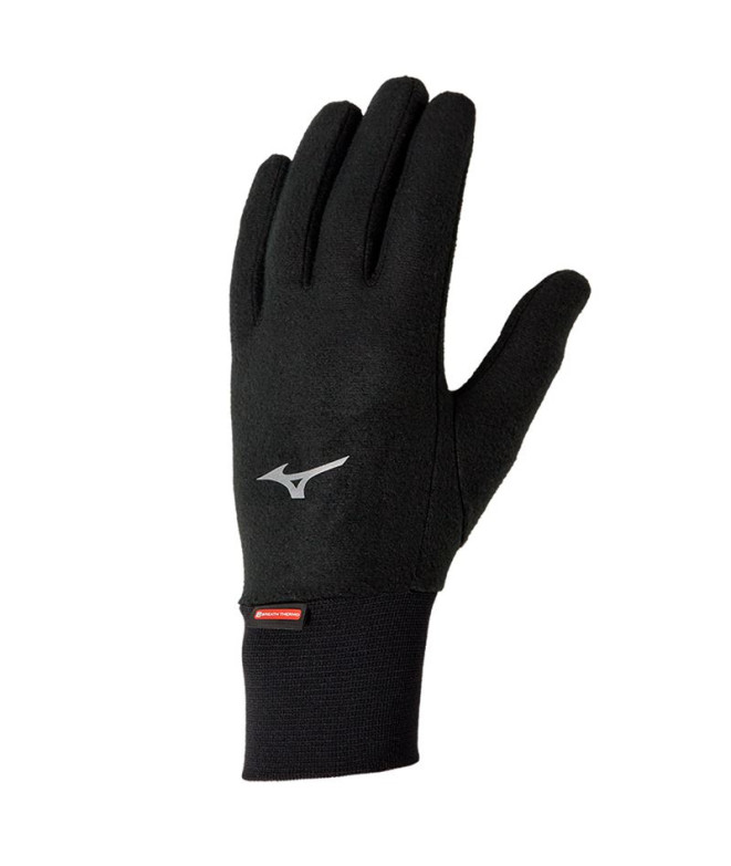 Guantes de Fitness Mizuno BT Mid Weight Fleece Negro