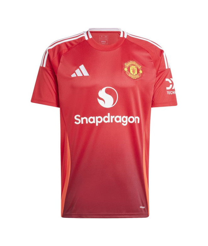 Camiseta Futebol adidas Homem de Manchester United 2024/2025 Home Red