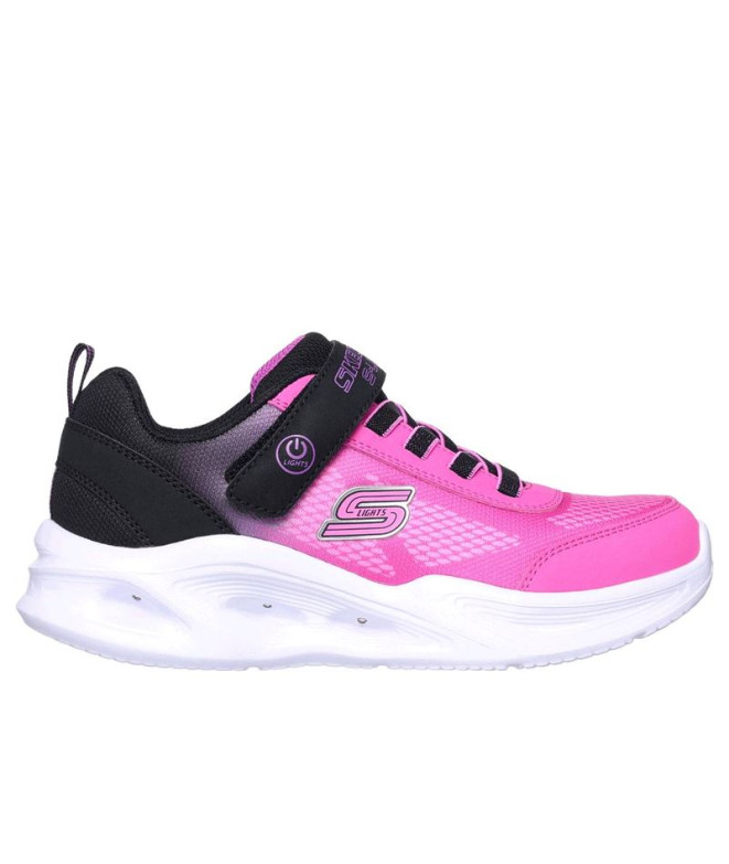 Chaussures Skechers Skechers Sola Glow Noir/Rose Fille