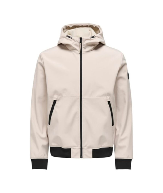 Casaco Only & Sons Onsbowie Softshell Bomber Otw Silver Lining Homem