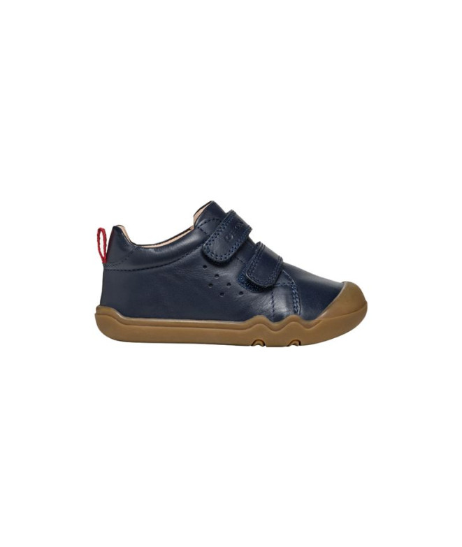 Chaussures Enfant Geox Steppieup A - Nappa bleu marine