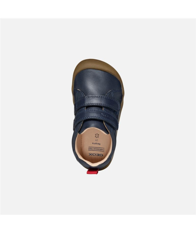 Zapatillas Geox Steppieup A - Nappa Niño Azul...