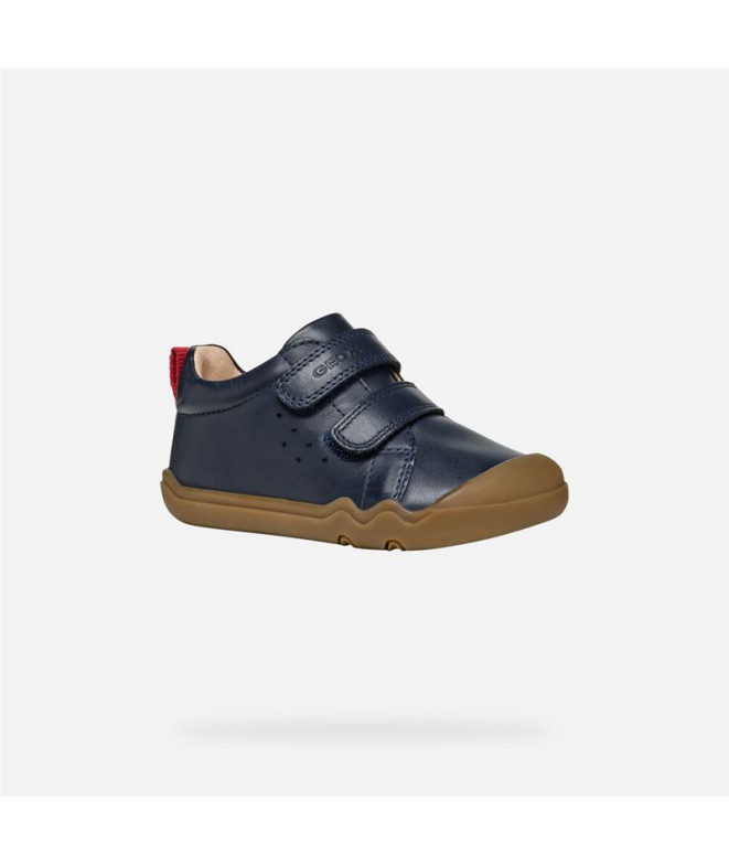 Zapatillas Geox Steppieup A - Nappa Niño Azul...
