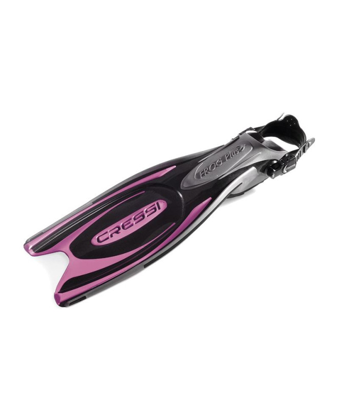 Aleta FROG PLUS Negro-Rosa T/XS-S